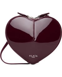 Alaïa - Burgundy 'Le Coeur' Small Bag - Lyst