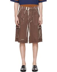 Marni - Screen-Printed Denim Cargo Shorts - Lyst