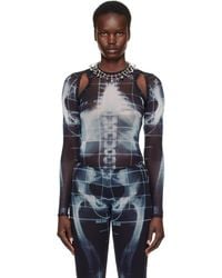 Jean Paul Gaultier - ブラック＆ブルー The Squeletor ボレロ ジャケット - Lyst