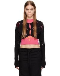 OPEN YY - Argyle Cardigan - Lyst