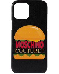 Moschino - Black Hamburger Iphone 12 Pro Max Case - Lyst
