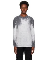 1017 ALYX 9SM - White & Gray Bleached Long Sleeve T-shirt - Lyst