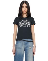 MM6 by Maison Martin Margiela - Rabbit Print T-Shirt - Lyst