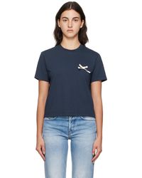 Jacquemus - T-shirt 'le t-shirt nœud' bleu marine - le chouchou - Lyst