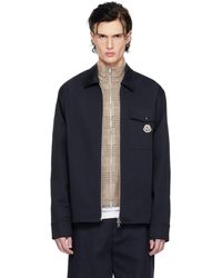 Moncler - Cotton Gabardine Zip-Up Jacket - Lyst