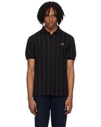 Fred Perry - Cable Print Polo - Lyst