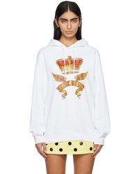 Moschino - White Archive Scarves Hoodie - Lyst