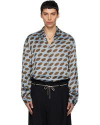 Dries Van Noten - Polka-Dot Satin Shirt - Lyst