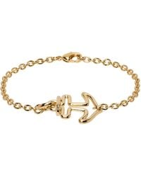 A.P.C. - . Gold Ancre Bracelet - Lyst