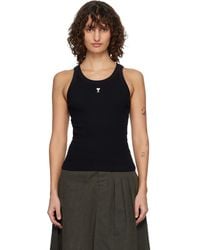 Ami Paris - Cotton Ami De Coeur Tank Top - Lyst