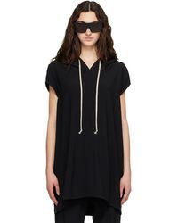 Rick Owens - Pull À Capuche Noir - Lyst