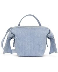 Acne Studios - Mini sac à bandoulière bleu à nœuds musubi - Lyst