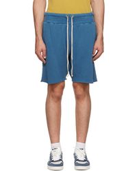 Les Tien Cotton Shorts - Blue