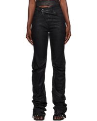 OTTOLINGER - Black Drape Jeans - Lyst