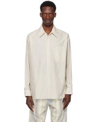 Lemaire - Off- Double Pocket Shirt - Lyst