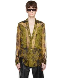 Rick Owens - イエロー Hollywood Larry Fogpocket シャツ - Lyst