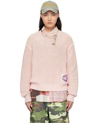 Acne Studios - Pink Patch Sweater - Lyst