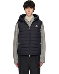 Moncler - Bourget Hooded Down Vest - Lyst