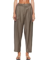 Cordera - Virgin Wool Masculine Barrel Trousers - Lyst