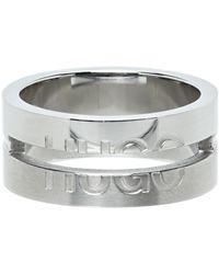 HUGO E-cut Ring - Metallic