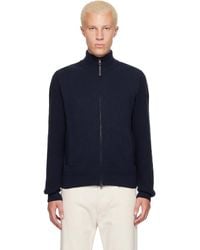 Moncler - Wool & Cashmere Zip-Up Sweater - Lyst