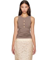 Marni - Taupe Jersey Tank Top - Lyst