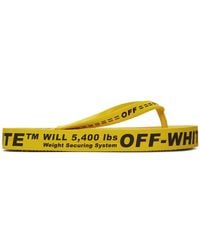 Off-White c/o Virgil Abloh Logo Print Flip Flops - Yellow
