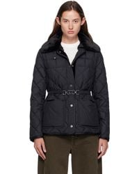 Moncler - Cygne Faux Fur-Trimmed Short Down Jacket - Lyst