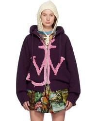 JW Anderson - パープル Anchor Logoフーディ - Lyst