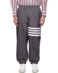 Thom Browne - Shiny Ripstop 4-Bar Track Pants - Lyst