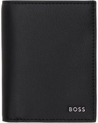 BOSS - Faux-Leather Logo Card Holder - Lyst