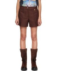 CASABLANCA - Cotton Monogram Shorts - Lyst