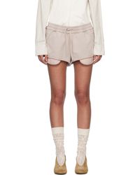 【関税込み】Acne Studios グレー アップリケ ショートパンツ Acne Studios(アクネストゥディオス) ショートパンツ(レディース