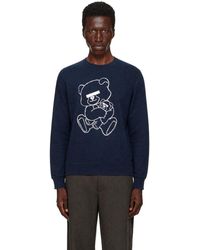 Undercover - Pull Molletonné Ub0D4801-2 Bleu Marine - Lyst