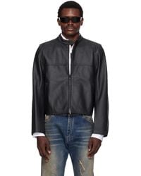 Vetements - Boxy Moto Leather Jacket - Lyst