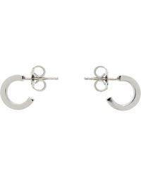 MM6 by Maison Margiela - Numeric Minimal Signature Hoop Earrings - Lyst