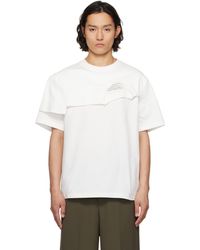 Feng Chen Wang - ホワイト Double Collar Tシャツ - Lyst