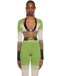 Gcds - Cardigan vert à motif dégradé - Lyst