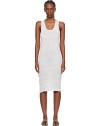 TOTEME - Crinkled Knit Tank Midi Dress - Lyst