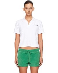Sporty & Rich - Signature Logo Terry Polo - Lyst