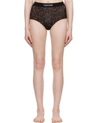 Tom Ford - ブラウン モダール シグネチャ レオパード ショーツ - Lyst