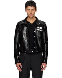 Courreges - ブラック Reedition ビニール ジャケット - Lyst