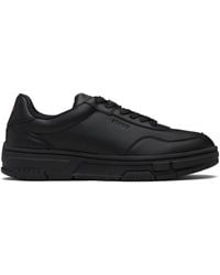 HUGO - Faux-Leather Zigzag Detailing Sneakers - Lyst
