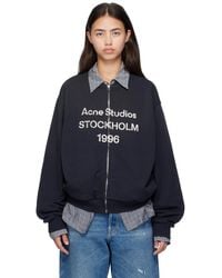 Acne Studios - Logo Zip Sweater - Lyst