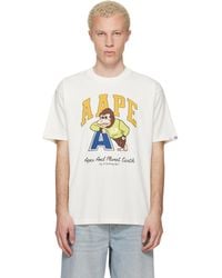 Aape By A Bathing Ape - Off- Graphic 'Aape' T-Shirt - Lyst