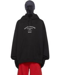 Mens Clothing Activewear Vetements Synthetic Sweet Logo Hoodie in Black for Men gym and workout clothes Hoodies 
