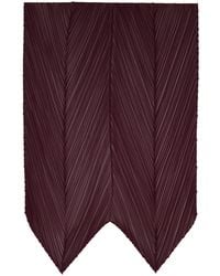 Pleats Please Issey Miyake - Burgundy January Monthly Scarf - Lyst