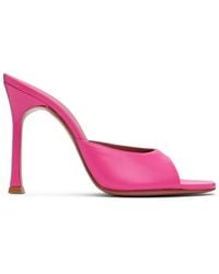 AMINA MUADDI - Pink Alexa Slipper 105 Heeled Sandals - Lyst