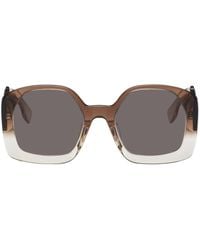 Fendi - Brown O'lock Sunglasses - Lyst