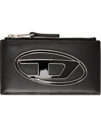 DIESEL - Nappa Leather Flat Card Holder - Lyst